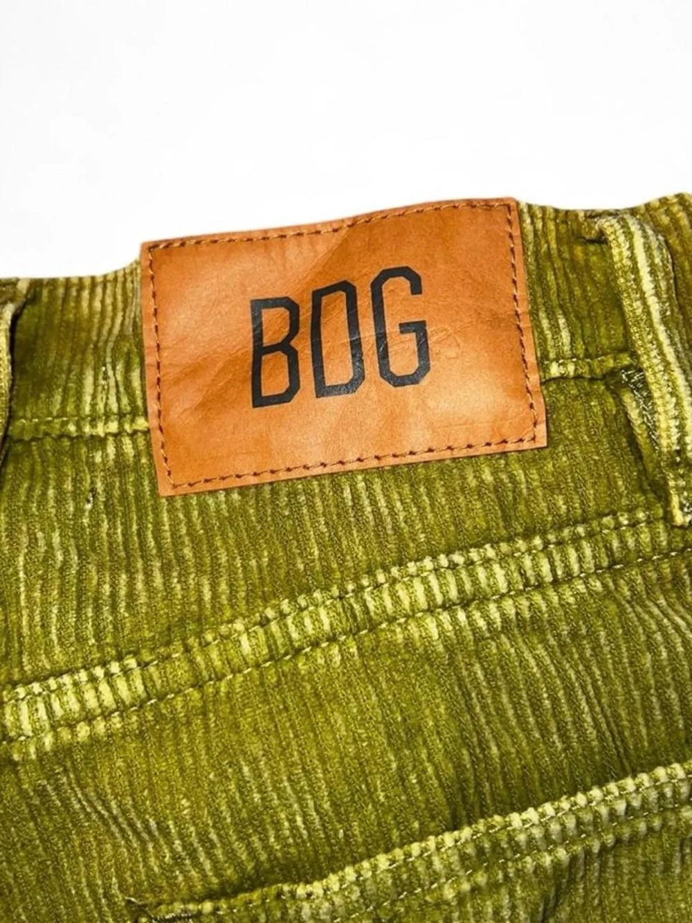 BDG Yellow/Olive Green Corduroy Jeans 24 - Picture 5 of 8